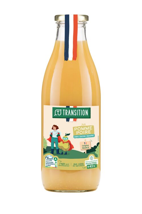 Jus de pomme poire - Pur jus 1l