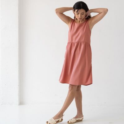 Hazel Tenzel straps dress in pink