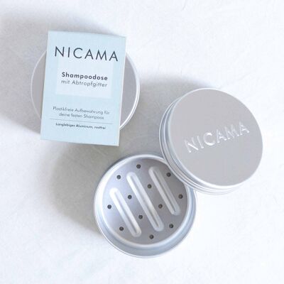 Contenitore per shampoo NICAMA con griglia di drenaggio