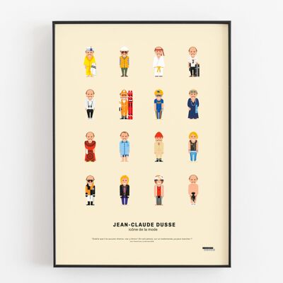 Manifesto Jean-Claude Dusse, icona della moda - 50x70 cm