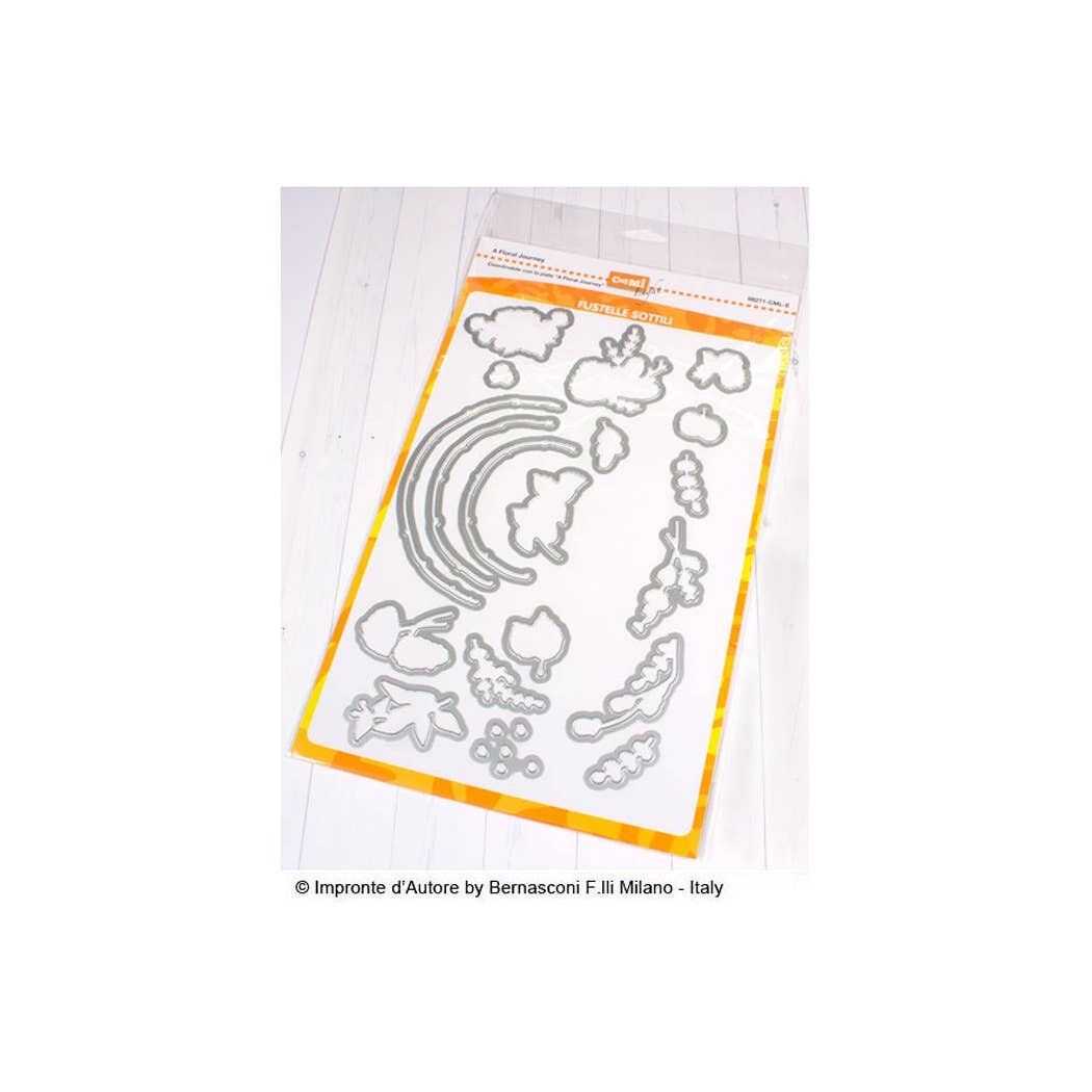 Fustelle sottili per timbri Un viaje floral