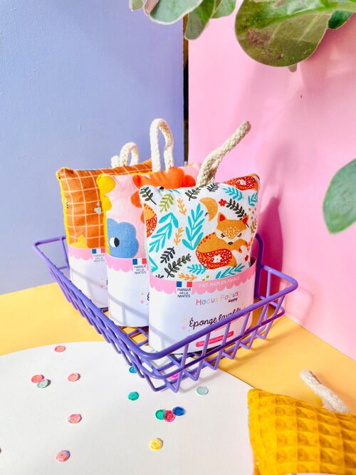 Éponge Lavable et Réutilisable pour Enfants – Autonomie et Éco-Responsabilité