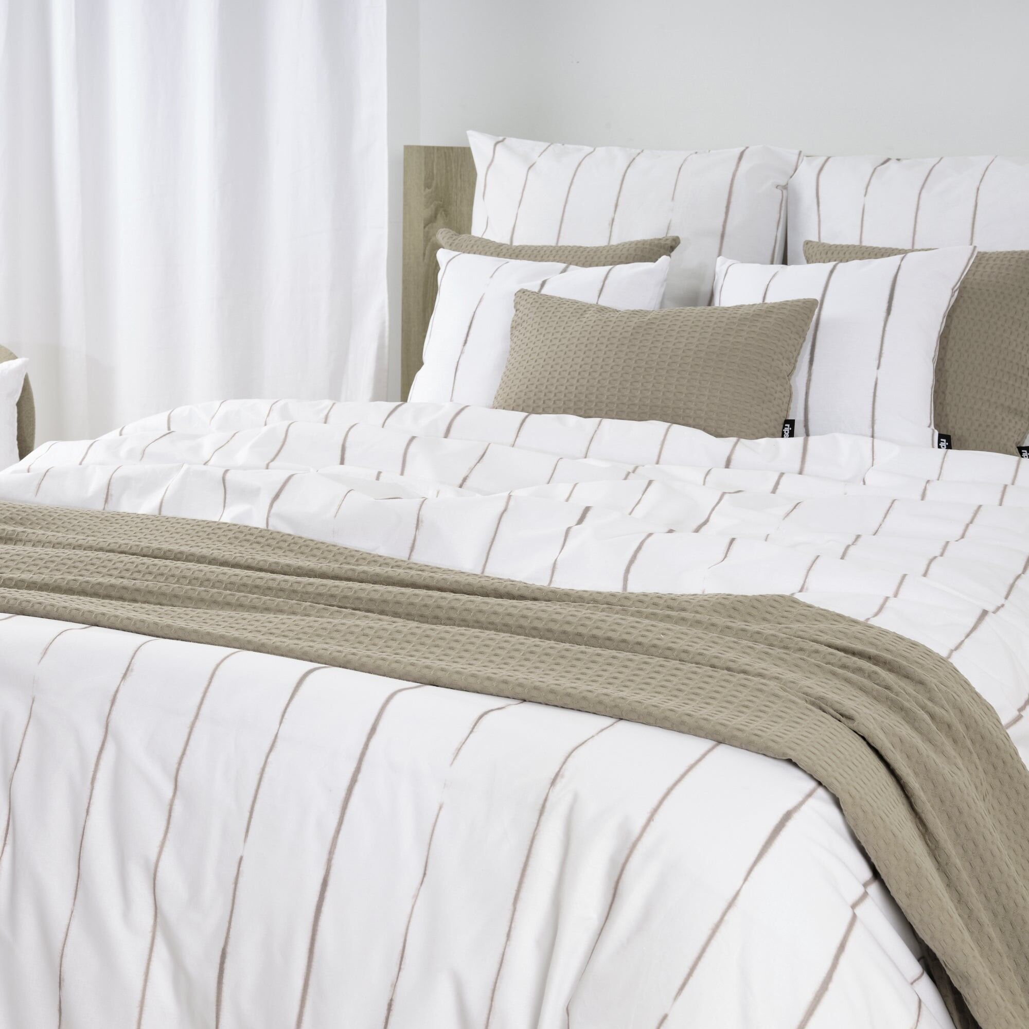 Copripiumino Andover Brown 100% cotone