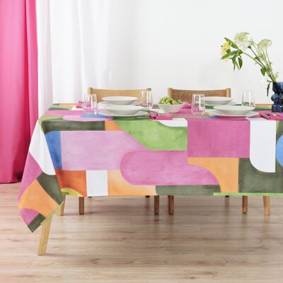 Tovaglia antimacchia Dundee in 100% cotone rivestita in resina