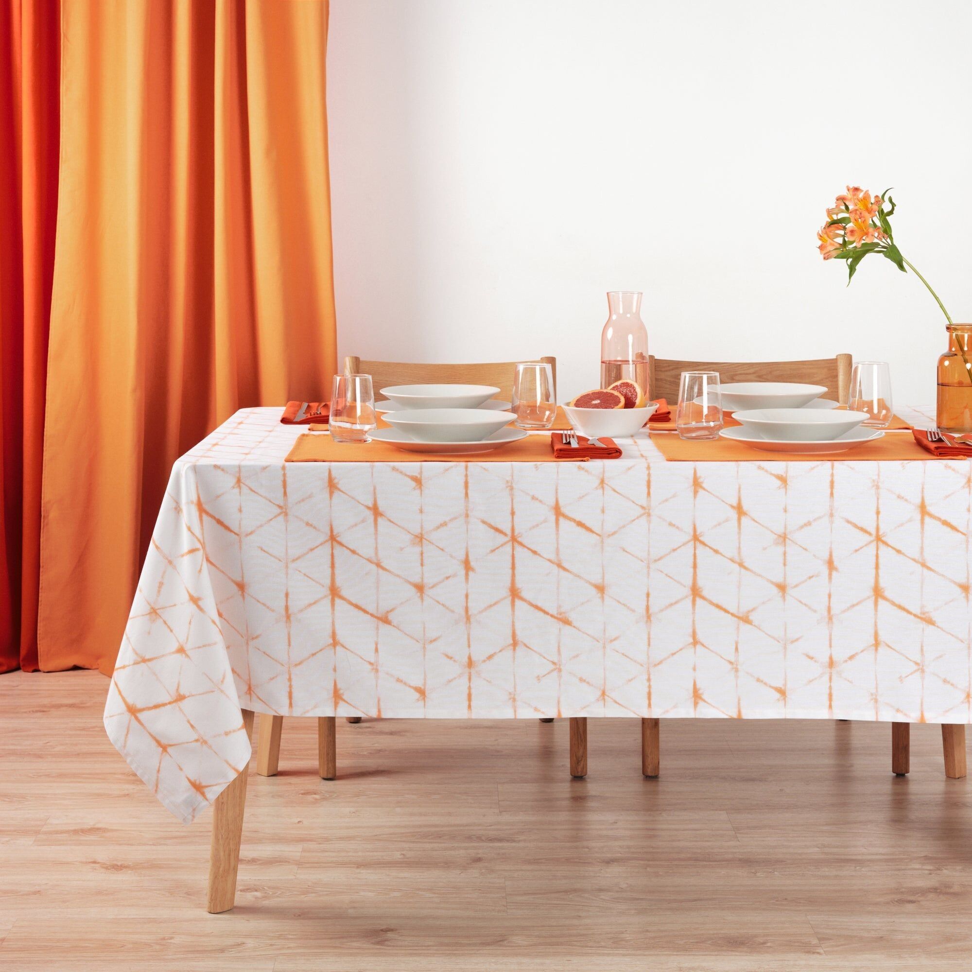 Mantel resinado antimanchas 100% algodón Leek 23