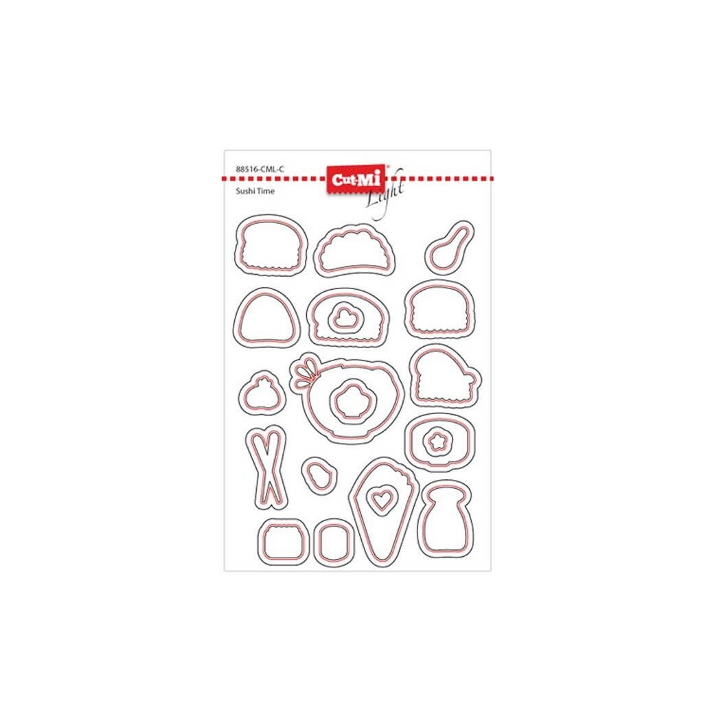 Fustelle sottili per timbri Sushi Time