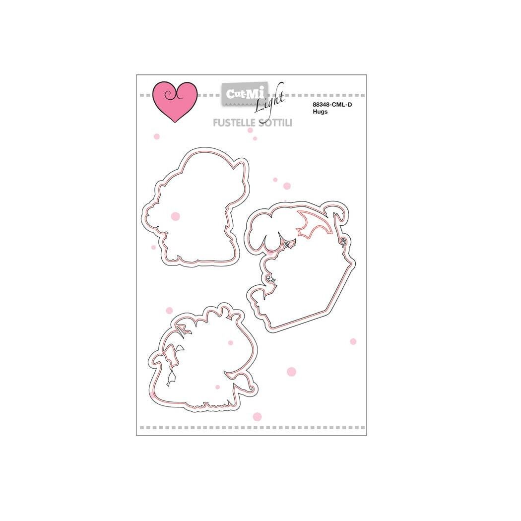 Set di fustelle sottili per timbri Abbracci