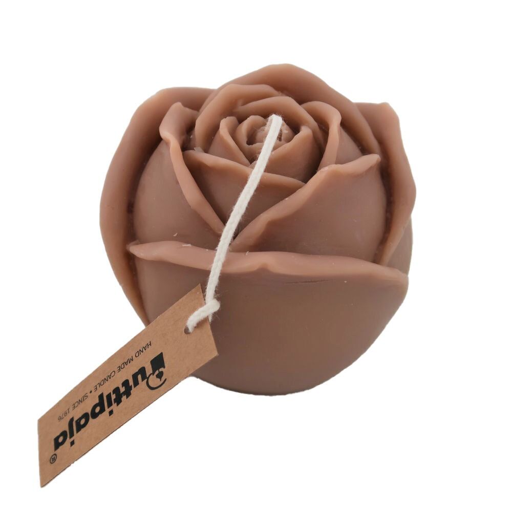 OLIVIA - Candela rosa, cera d'oliva, cacao