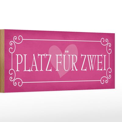 Cartello in legno con scritta 27x10 cm spazio per due cartelli