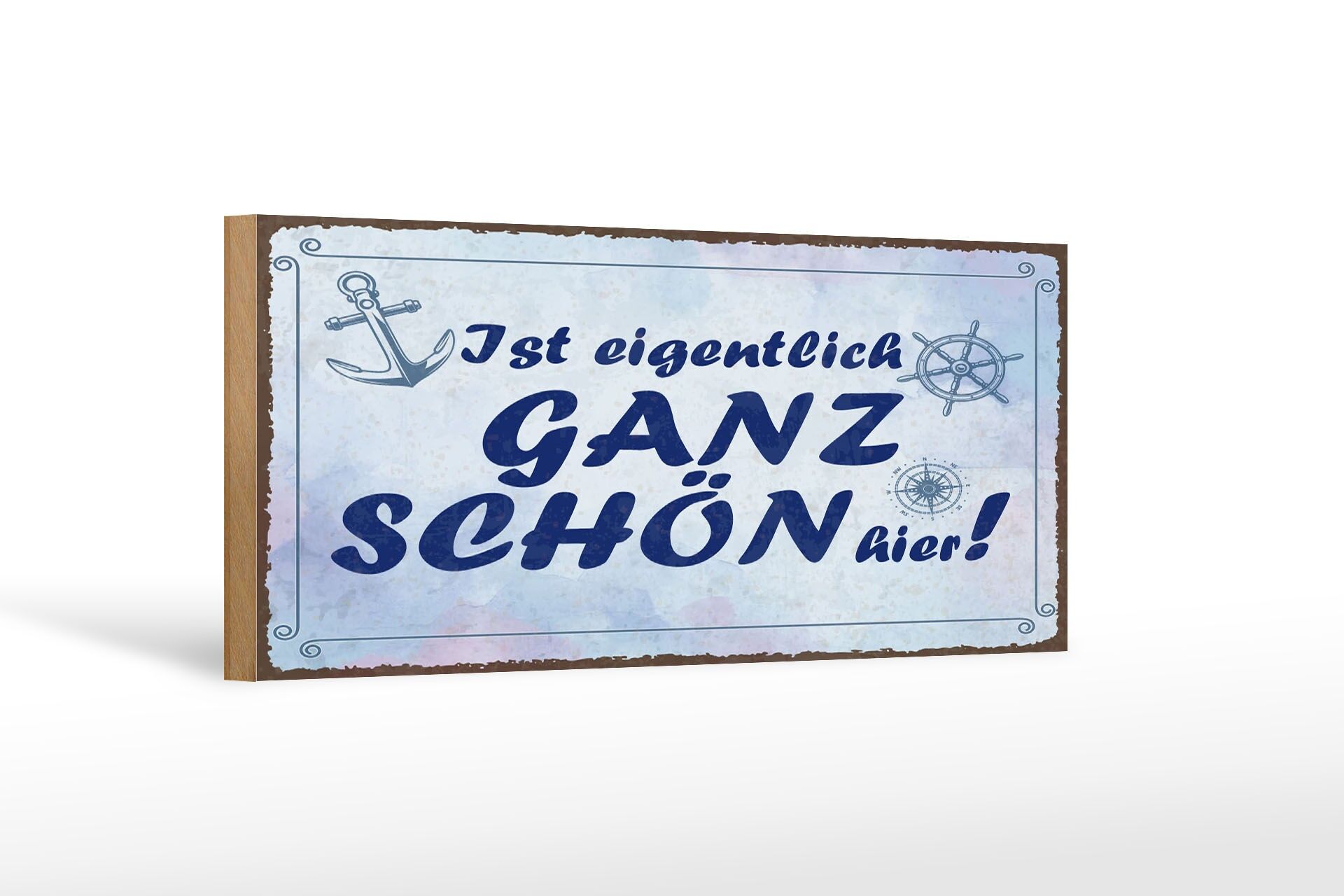 Letrero de madera que dice 27x10 cm En realidad es bastante bonito aquí letrero decorativo