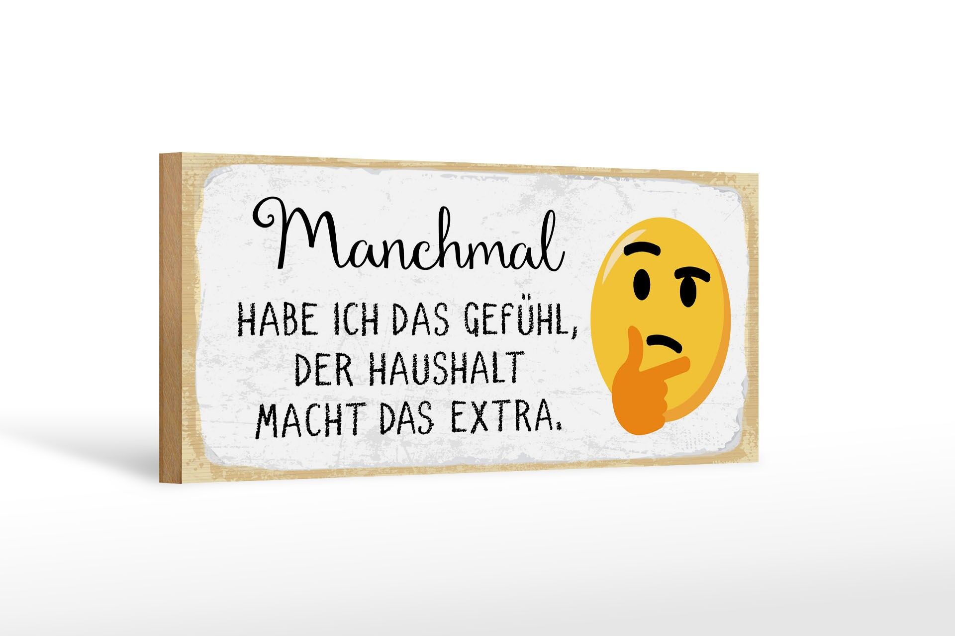 Cartello in legno con scritta 27x10 cm La famiglia rende il cartello extra decorativo