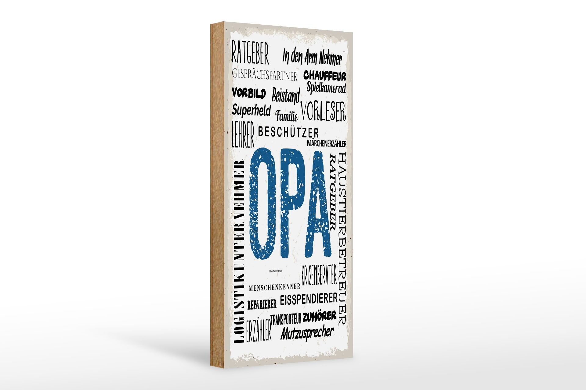 Holzschild Spruch 27x10 cm Opa Beschützer Beistand Ratgeber Deko Schild