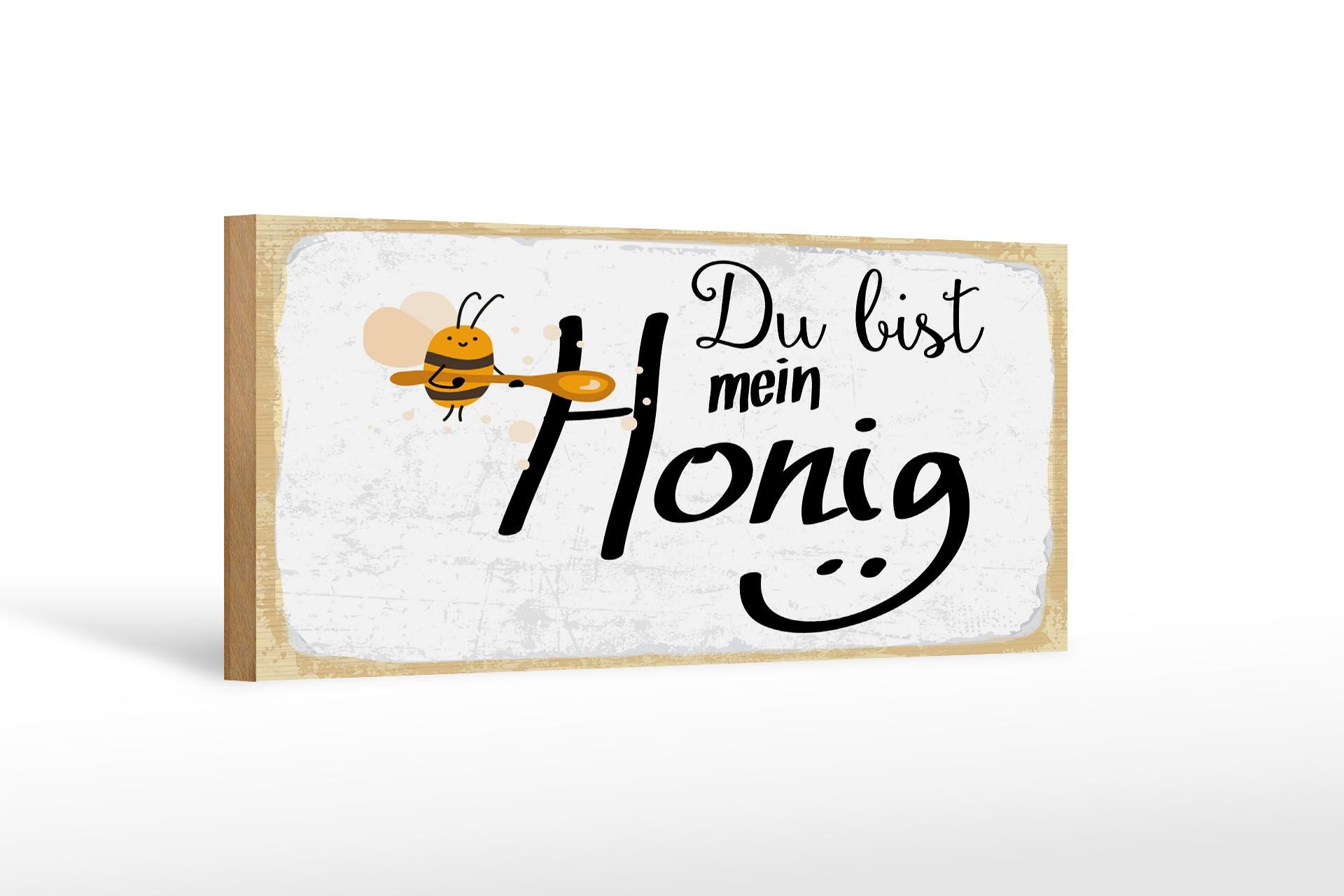 Cartello in legno con scritta 27x10 cm "sei la mia ape" cartello decorativo