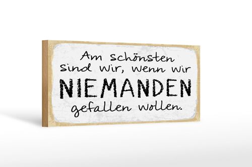 Holzschild Spruch 27x10 cm Am schönsten sind wir wenn wir Deko Schild