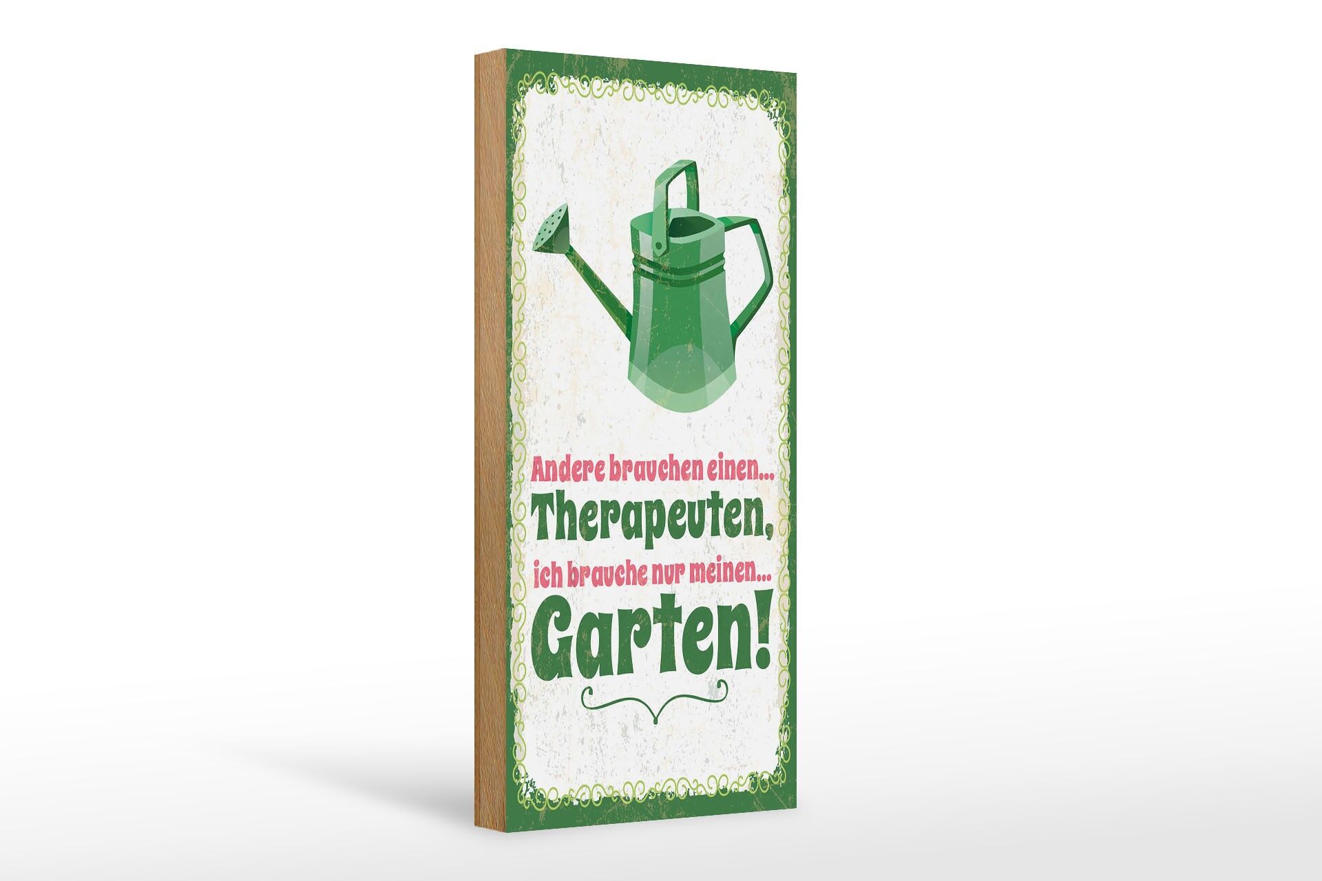 Cartello in legno 27x10 cm con la scritta Ho bisogno solo dell'annaffiatoio del mio giardino cartello decorativo