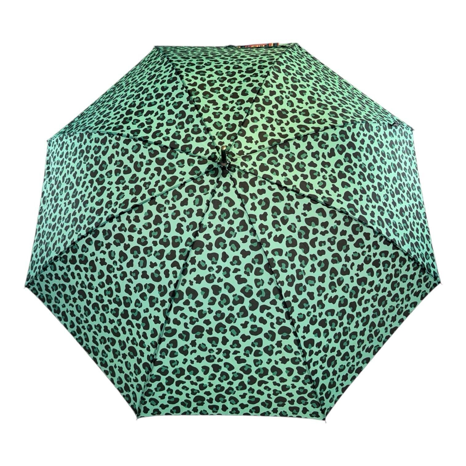 Retro-Leopardenmuster in Mintgrün mit passendem Griff