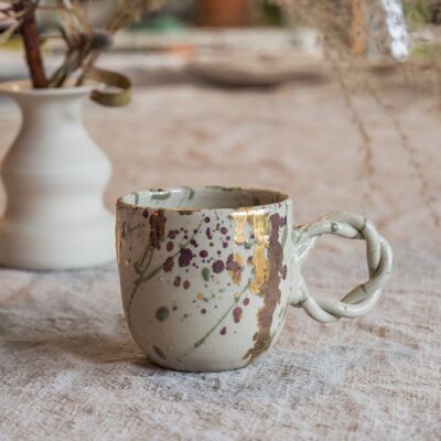 Tazzina da caffè espresso prugna “Manon”