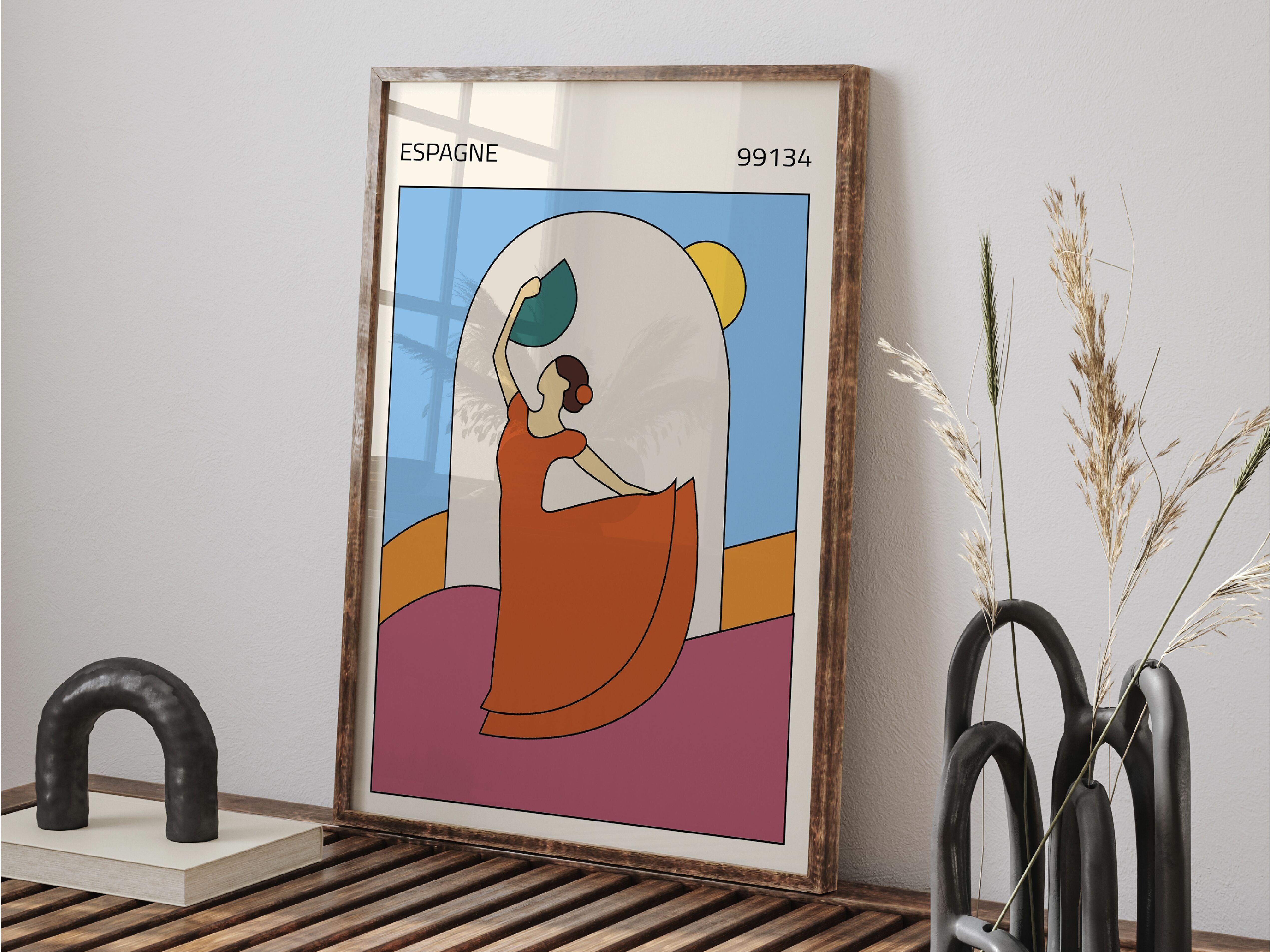 Poster Spagna - Design d'interni minimalista