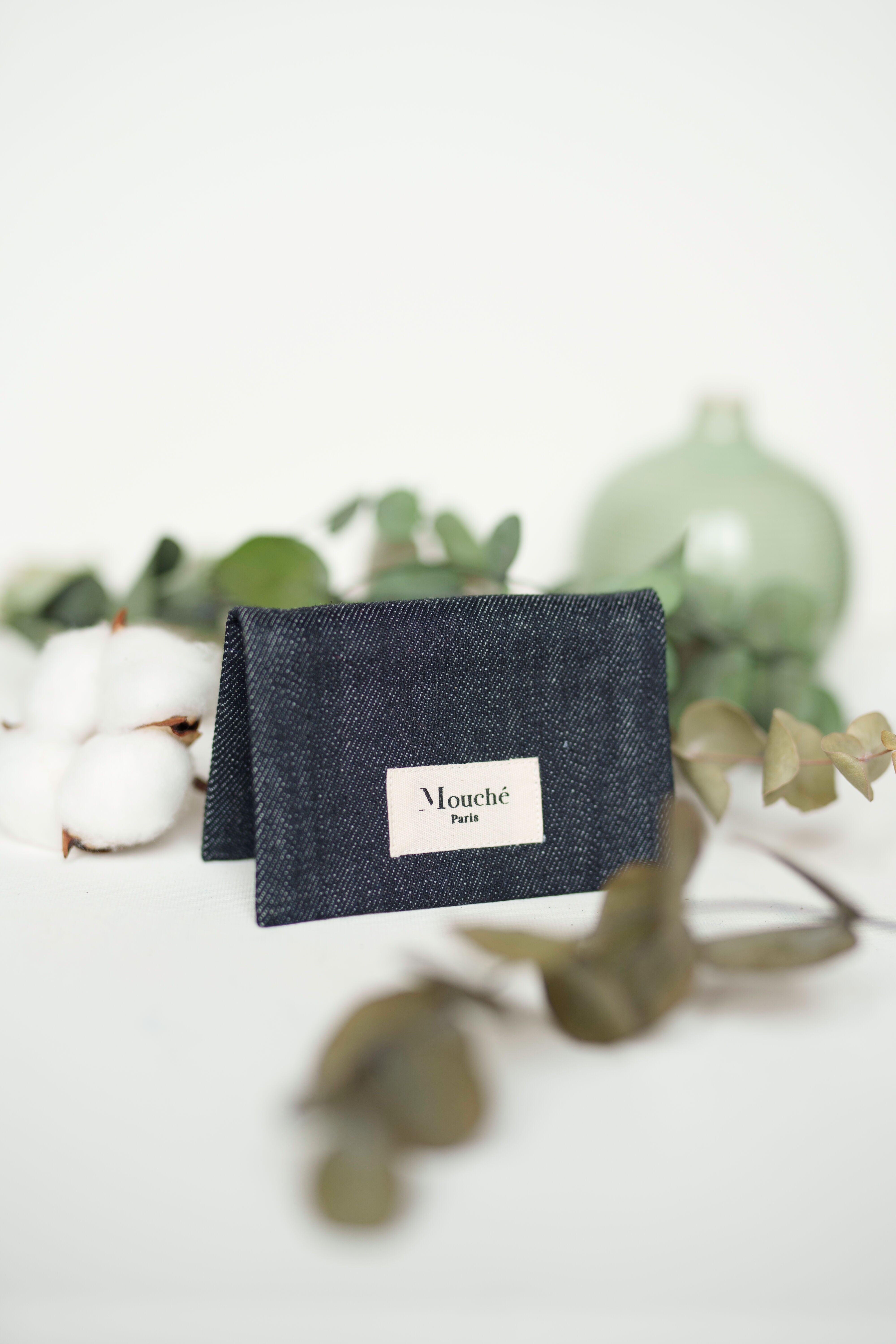 L'ESSENTIELLE JEAN POUCH - bolsa con 2 pañuelos en tejido 100% algodón GOTS