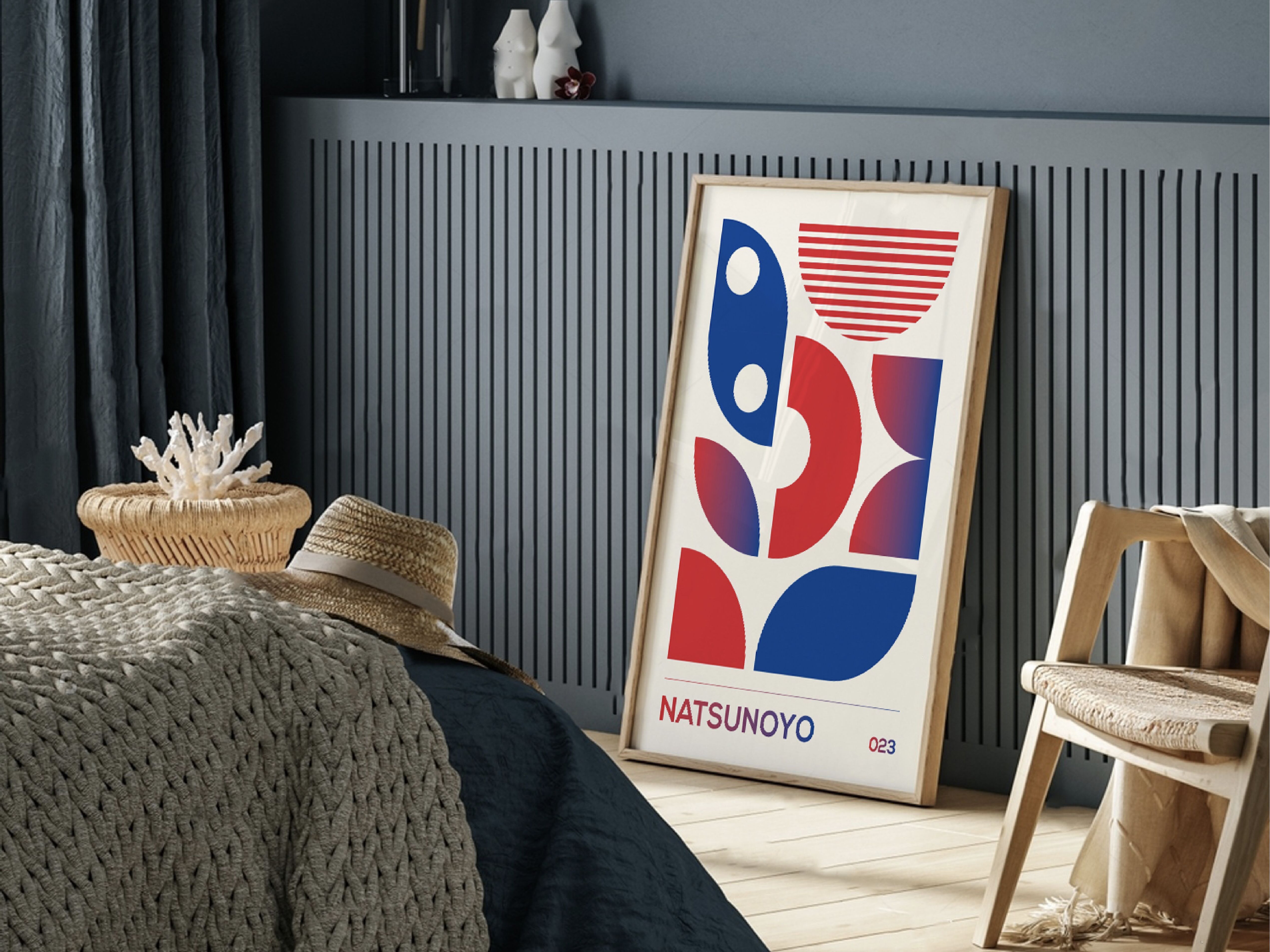 Poster Natsunoyo - Design d'interni minimalista