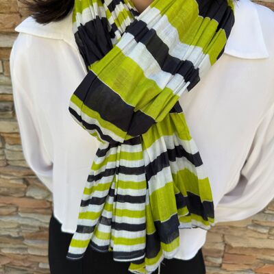 Foulard Chèche ou Paréo 100% Coton indien