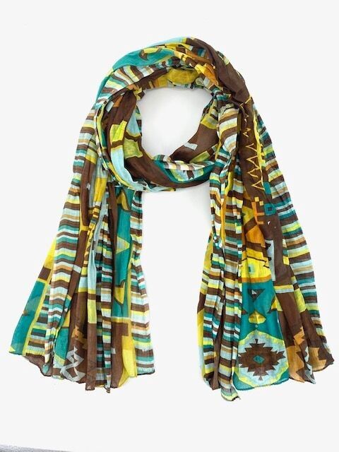 Sciarpa o Pareo da Donna, Cheche Accessori Moda 100% Cotone Indiano