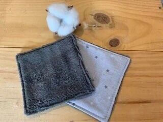 Packung mit 4 grauen Sterntüchern