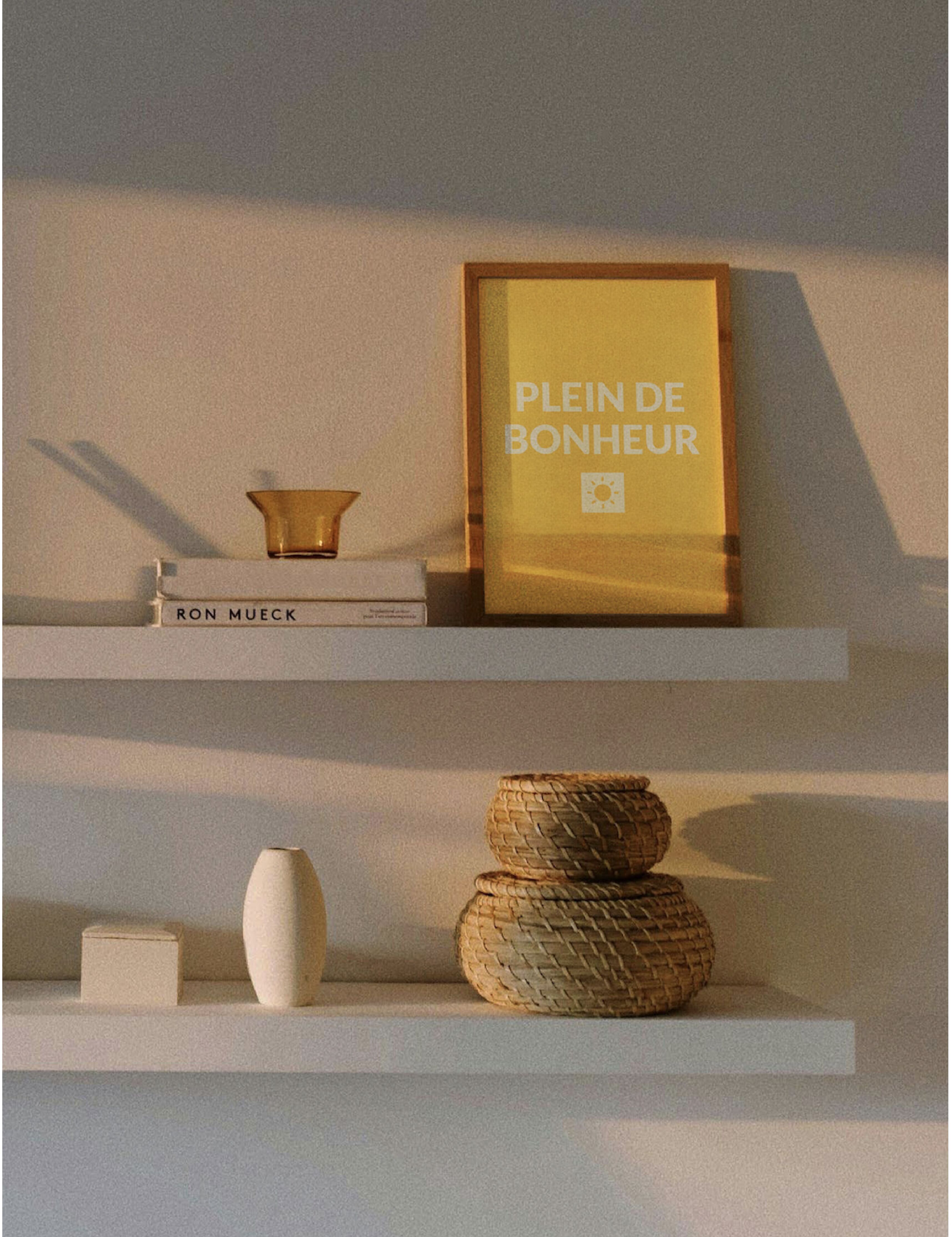 Cartolina "Piena di felicità" - Design minimalista