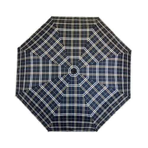 Everyday Tartan Folding Umbrella Blue