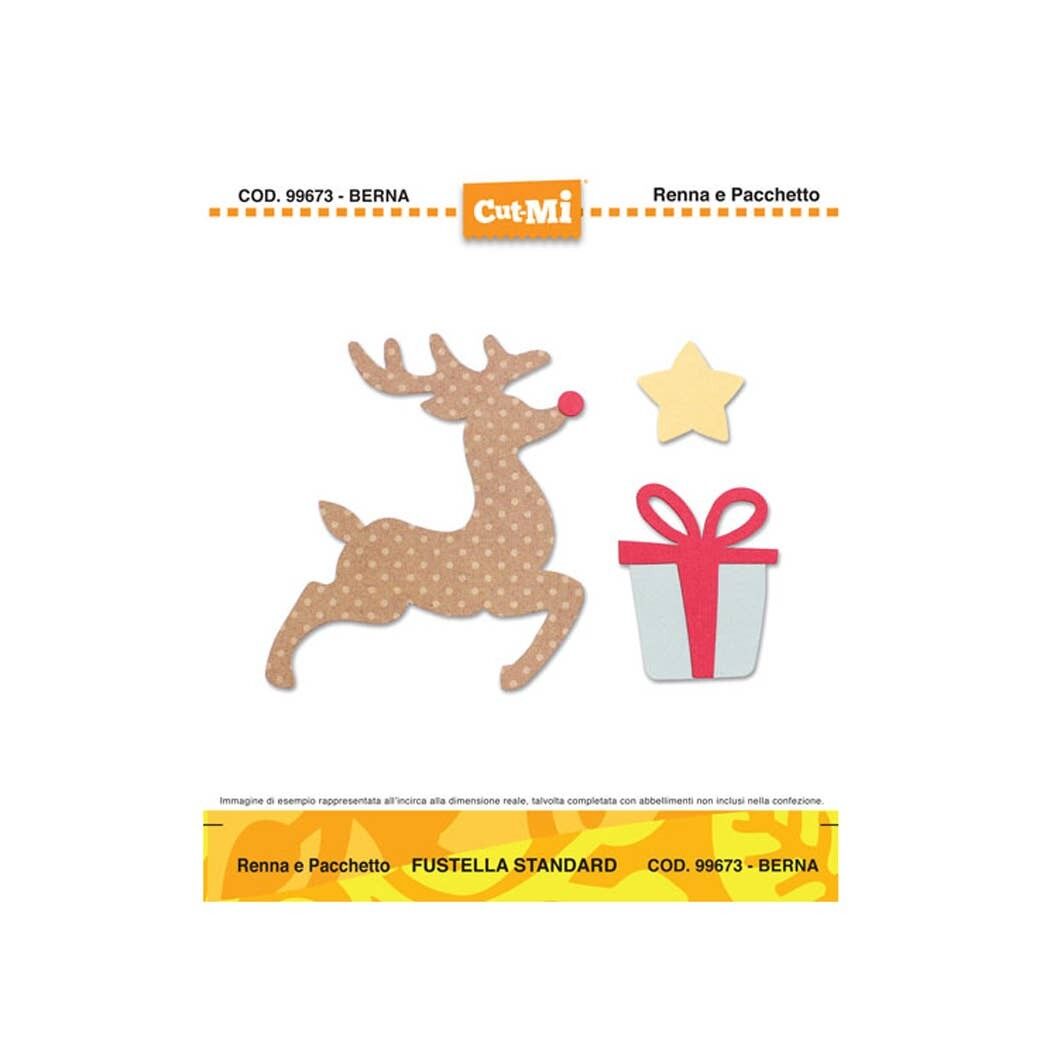 Fustella alta con lame in acciaio Cut-Mi Renna e pacchetto