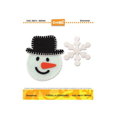 Fustella alta con lame en acciaio Cut-Mi Snowman