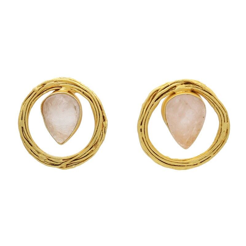 Nella Rosa Quarz Ohrringe