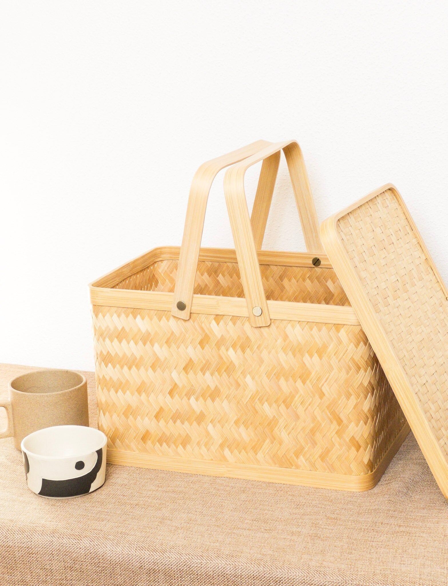 CAJA DE PICNIC IKA | ALMACENAMIENTO HECHO DE BAMBÚ NATURAL