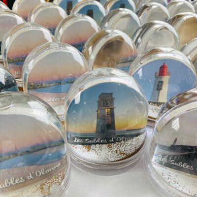 Globo di neve e sabbia di Les Sables d'Olonne