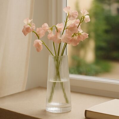 Vase Empire en verre transparent - Petit vase à fleurs