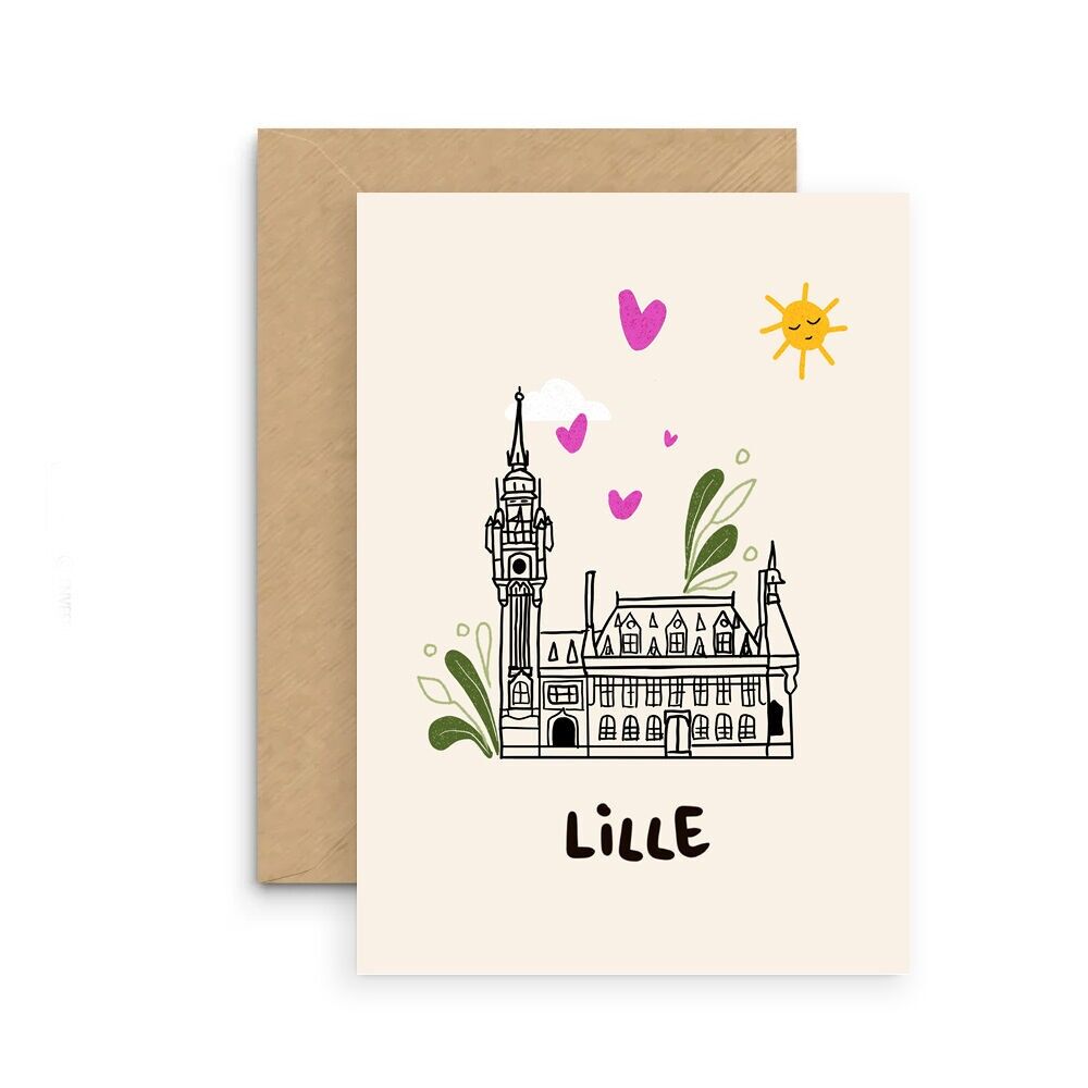 Illustrierte Karte - Belfried von Lille
