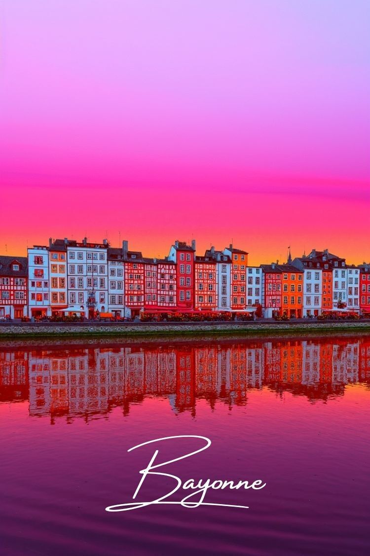 Poster di Bayonne - Fotografia del tramonto