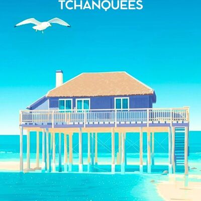 Affiche Les Belles Cabanes Tchanquées - Arcachon Bassin