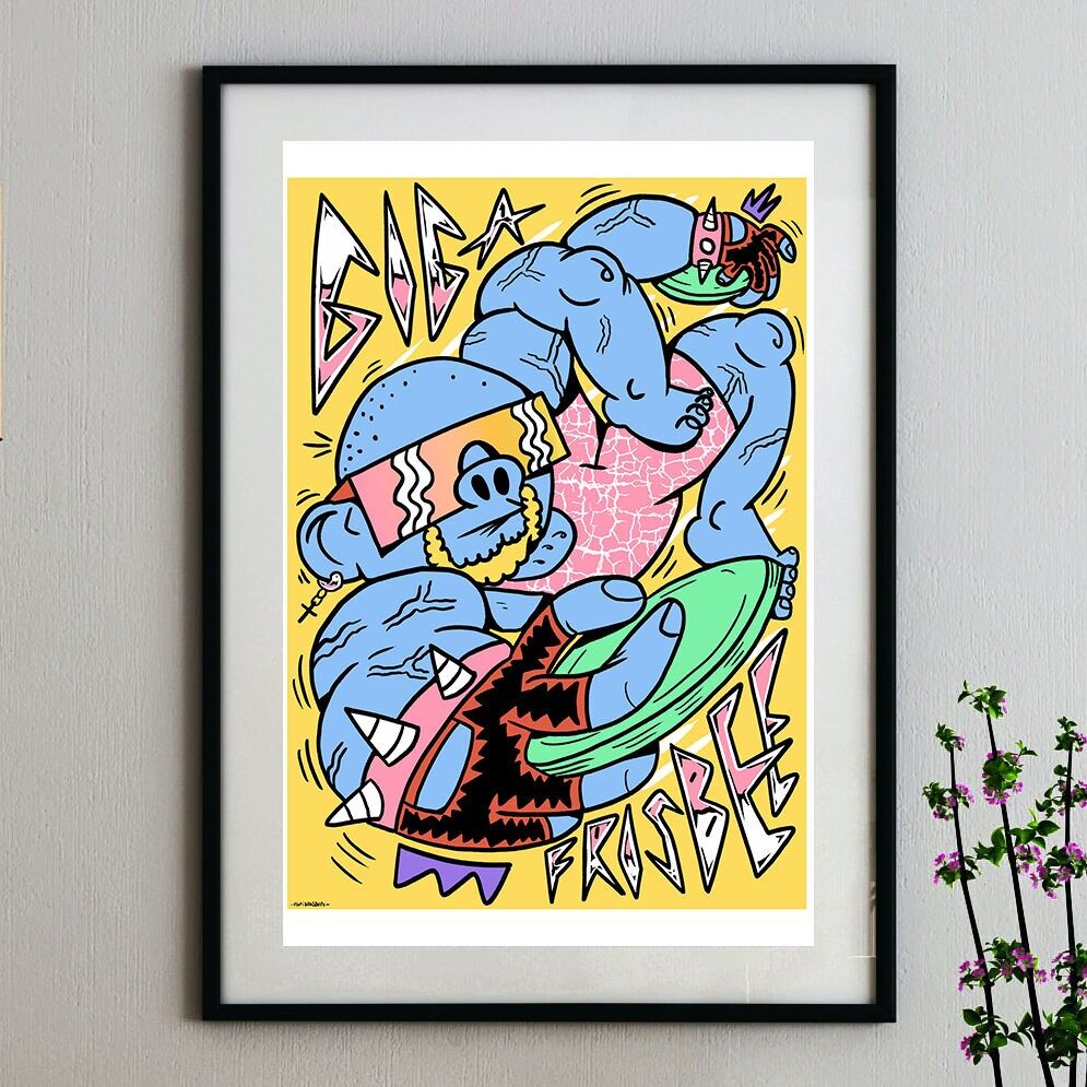 Giga Frisbee - Druck - 320g Strukturpapier