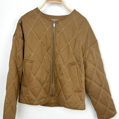VESTE MATELASSÉE EN COTON MÉLANGÉ (3551)