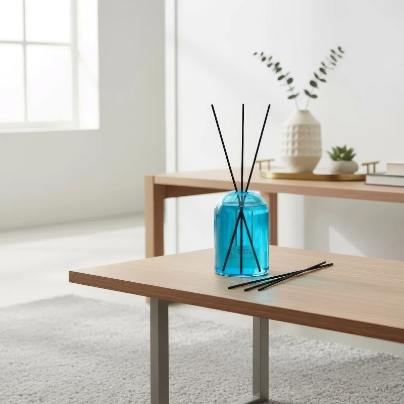 Diffusore in vetro a goccia d'acqua "Blue" 200 ml + ricarica di fragranza | LA CANDELA ERBIVORA