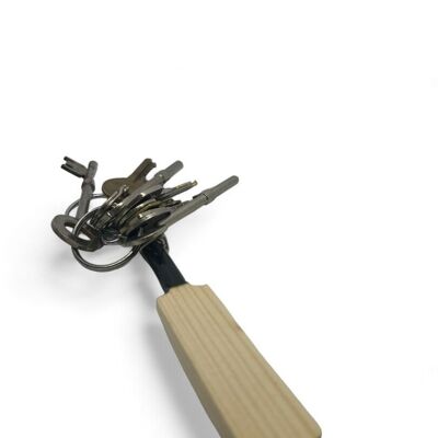 Porte-clés mini batte de cricket CRICKET-GIFTS – Porte-clés en bois élégant et durable pour les amateurs de cricket, souvenir, cadeau ou accessoire parfait pour sacs et clés