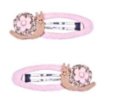 Haarspange Glitzerschnecke