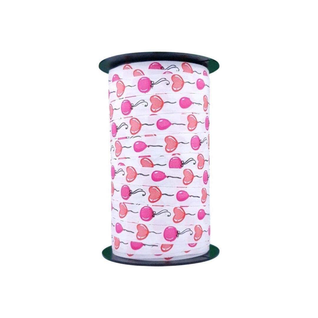 Kräuselband – Ballondruck – Ballons & Herzen