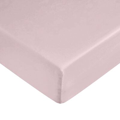 Plain Pink 100% cotton fitted sheet