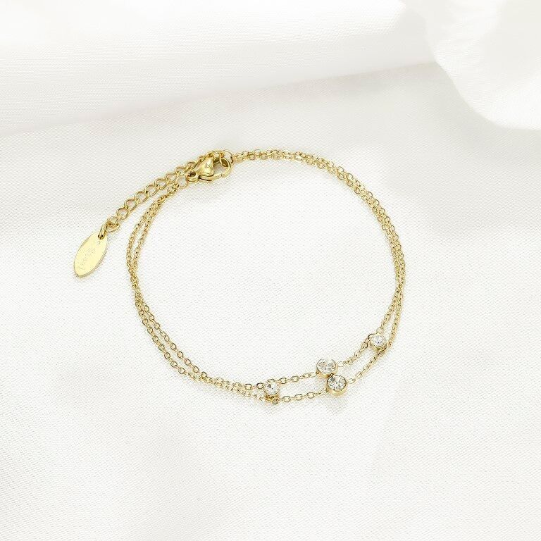 Edelstahl-Kristallarmband - BR110307