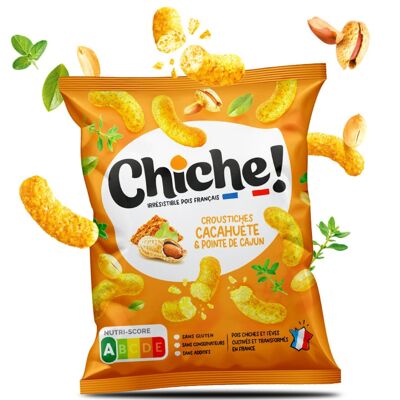 Riccioli di ceci croccanti - Arachidi e punta Cajun 70 g