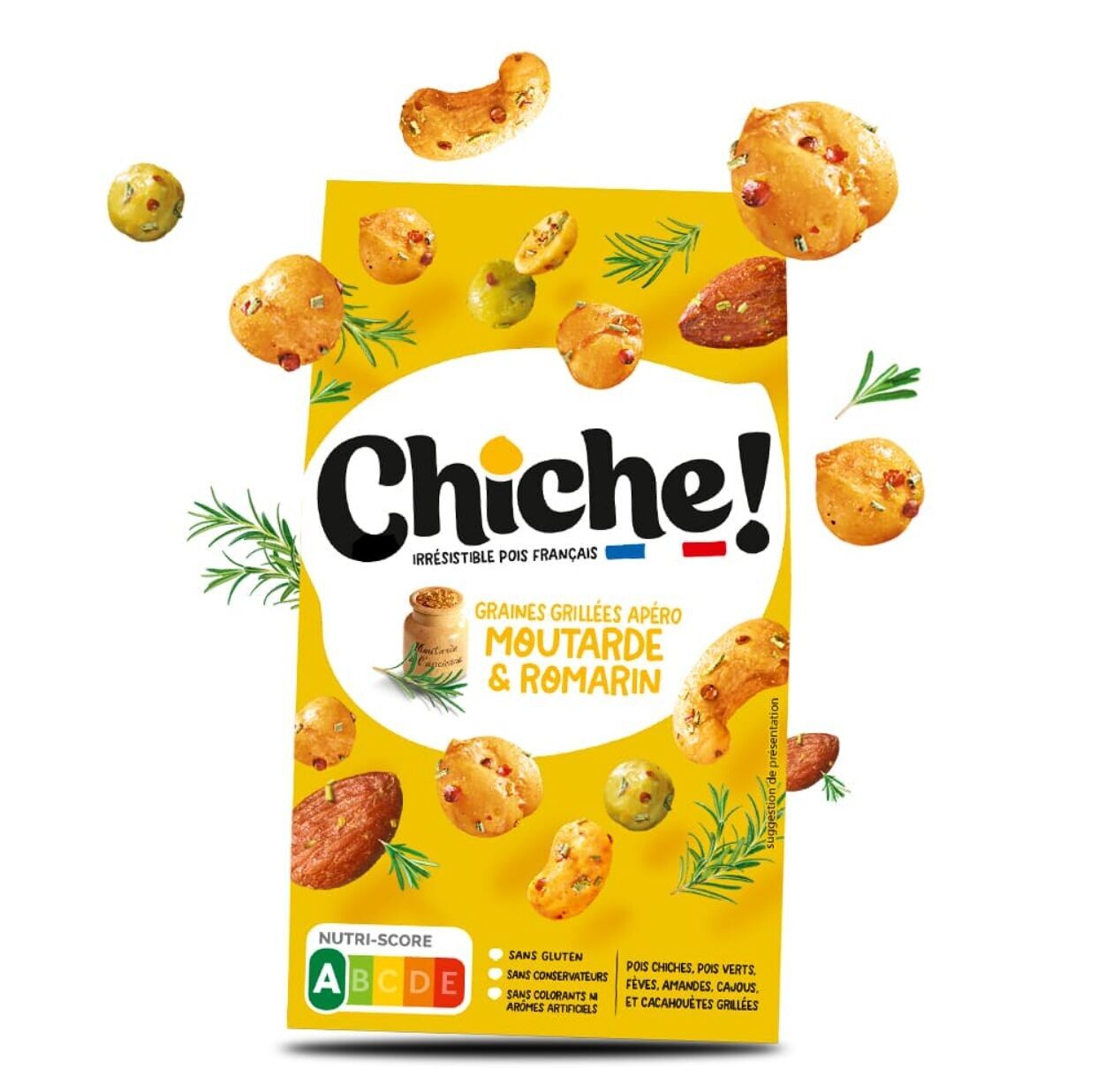 Semi tostati per aperitivo (ceci, fave & co) - Senape e Rosmarino 90g