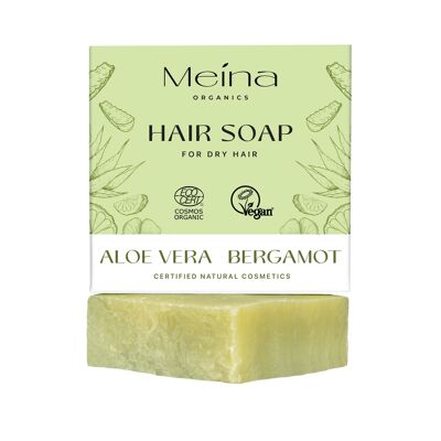Savon capillaire bio à l'aloe vera et à la bergamote