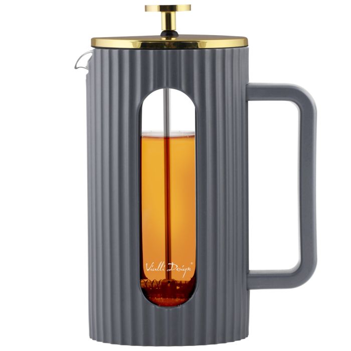 Coffee and tea maker 1000ml LIVIO grey gold 1067